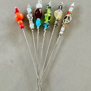 Handmade Glass Bowl Poker Cleaner, Bookmark, Plant Decor, Random Surprise Design